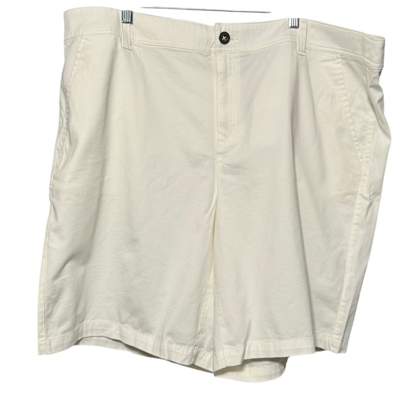 Lane Bryant New Classic White Longer Length Cotton Blend shorts size 26 - Picture 2 of 8